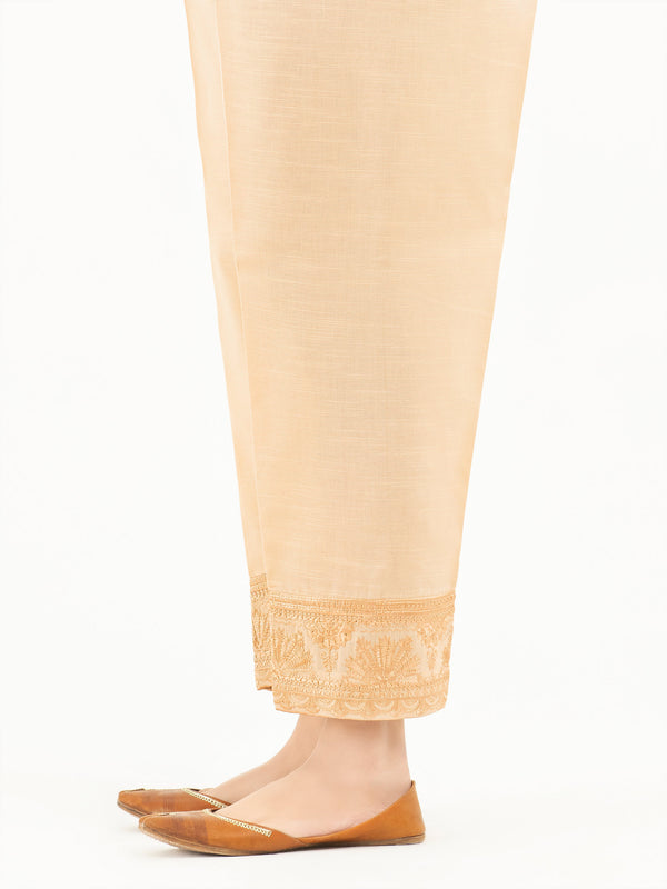 Limelight Embroidered Khaddar Trousers(Pret)