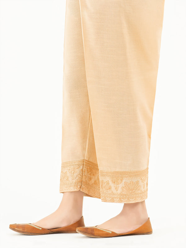Limelight Embroidered Khaddar Trousers(Pret)