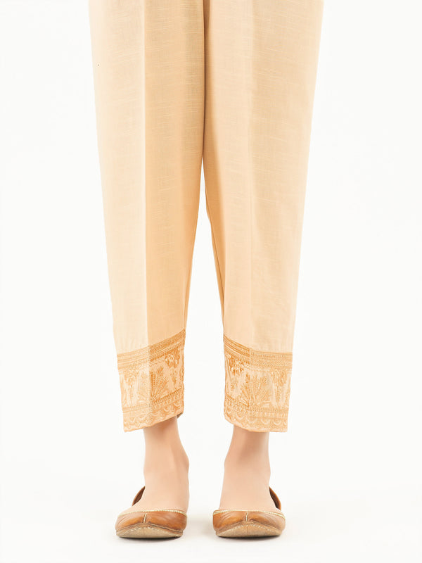 limelight Embroidered Khaddar Trousers(Pret)