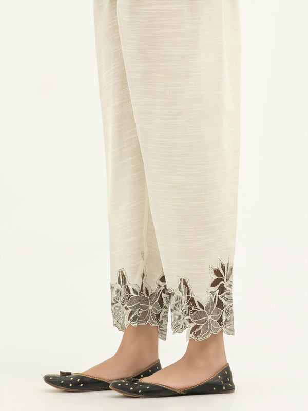 Limelight Embroidered Khaddar Trousers(Pret)