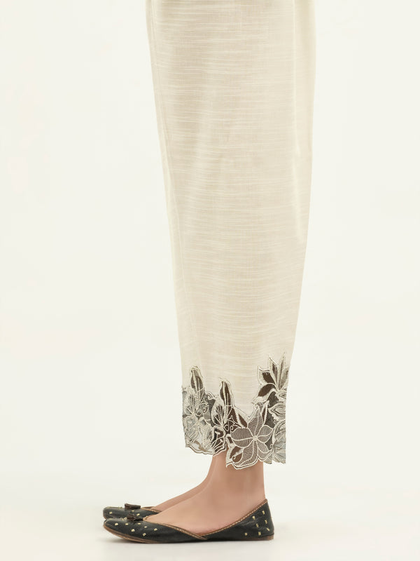 Limelight Embroidered Khaddar Trousers(Pret)