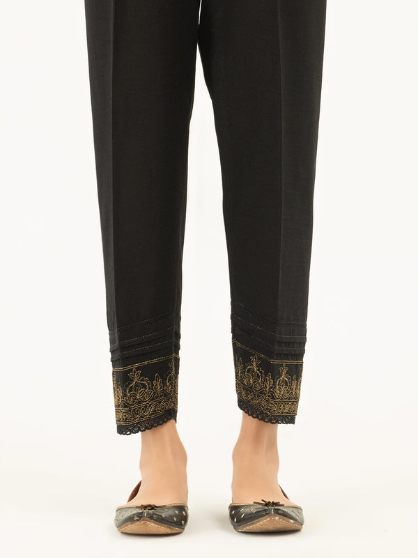 limelight Embroidered Khaddar Trousers(Pret)
