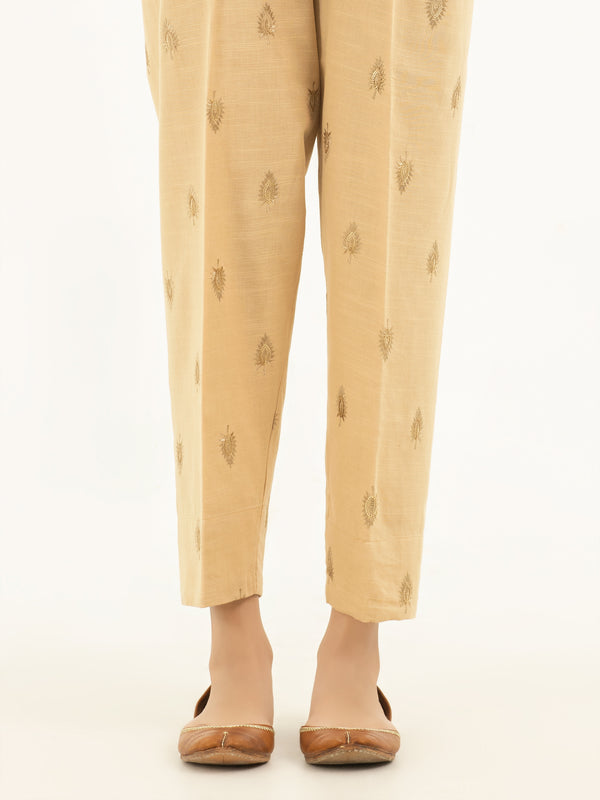 limelight Embroidered Khaddar Trousers