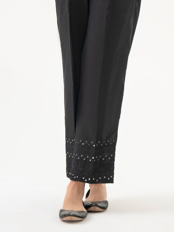 limelight Embroidered Raw Silk Trouser(Pret)