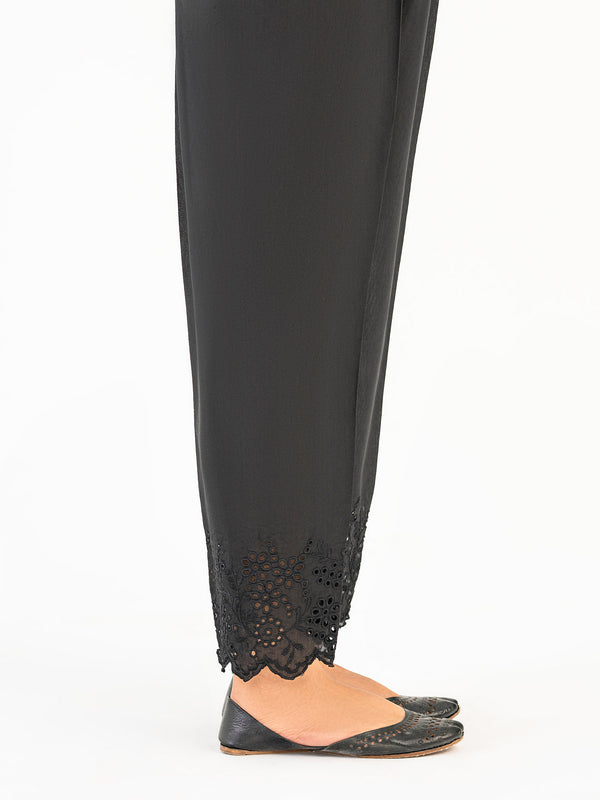 Limelight Embroidered Raw Silk Trouser(Pret)