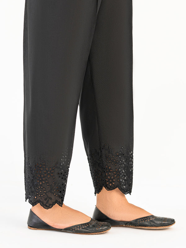 Limelight Embroidered Raw Silk Trouser(Pret)