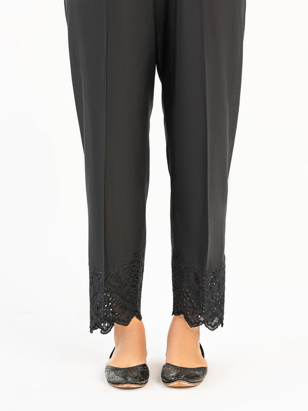 limelight Embroidered Raw Silk Trouser(Pret)