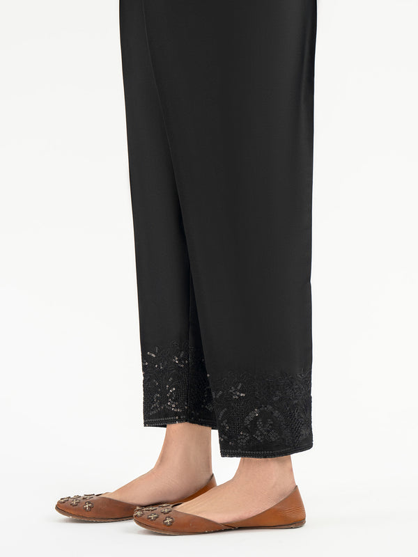 Limelight Embroidered Satin Trouser (Pret)