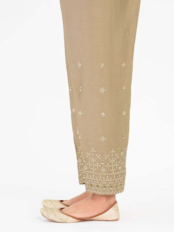 Limelight Embroidered Satin Trouser(Pret)