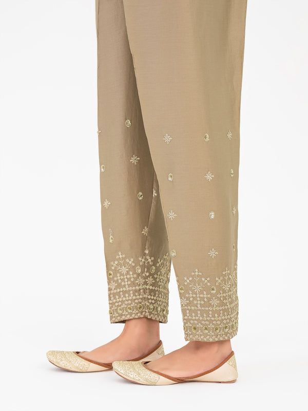 Limelight Embroidered Satin Trouser(Pret)