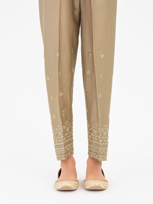 limelight Embroidered Satin Trouser(Pret)