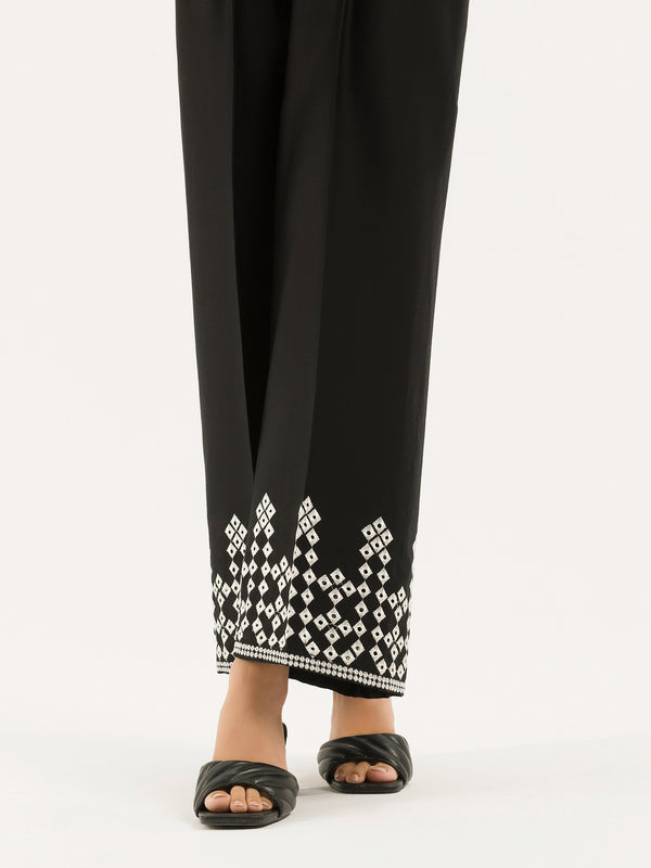 Limelight Embroidered Satin Trouser(Pret)