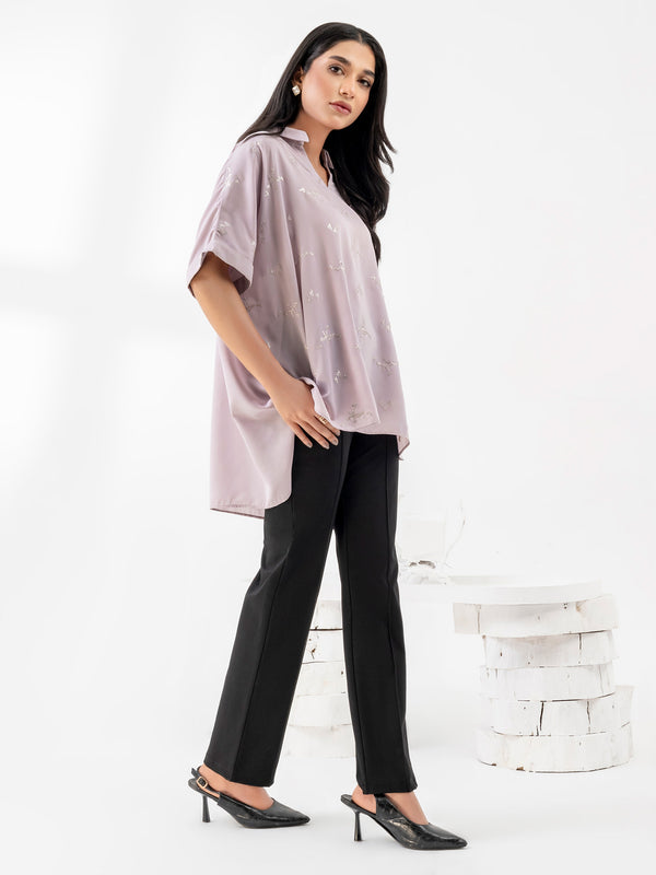 Limelight Embroidered Silk Top