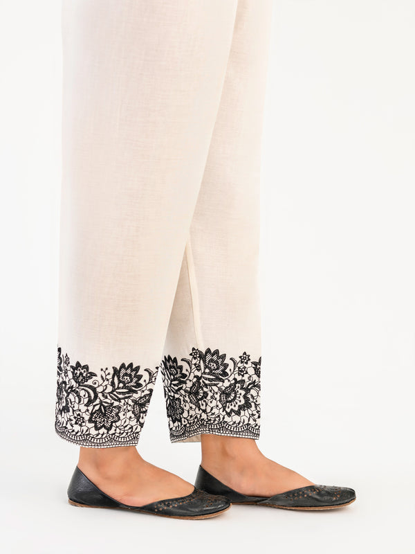 Limelight Embroidered Winter Cotton Trouser(Pret)
