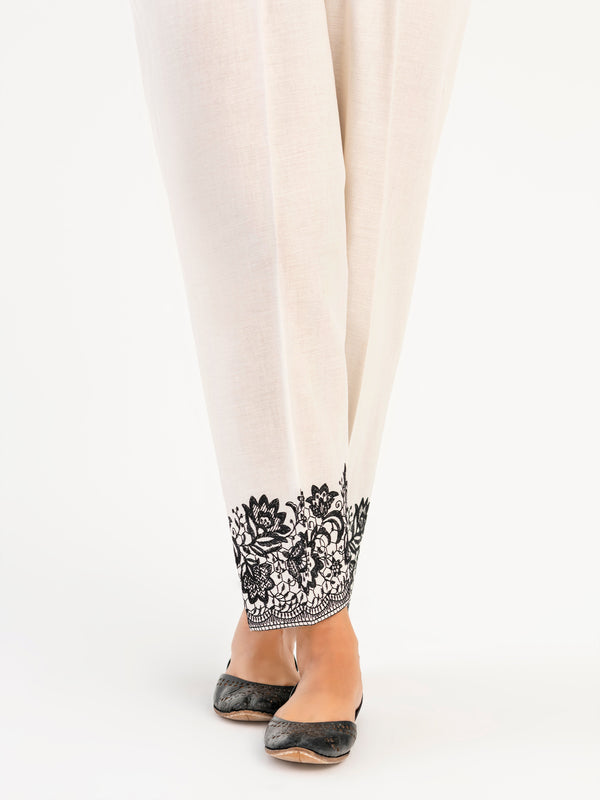 Limelight Embroidered Winter Cotton Trouser(Pret)