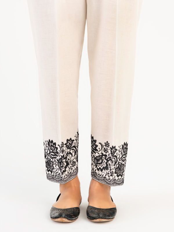 limelight Embroidered Winter Cotton Trouser(Pret)
