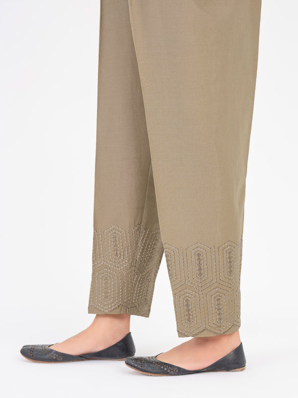 Limelight Embroidered Winter Cotton Trouser (Pret)