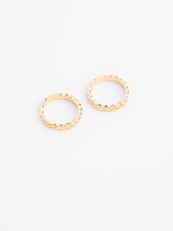 Limelight Engraved Ring Set