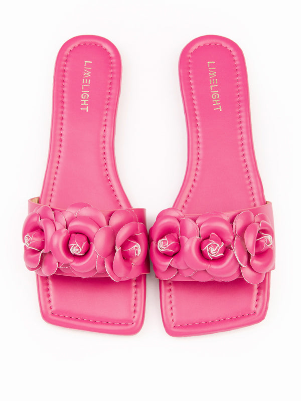 Limelight Floral Embellished Flats