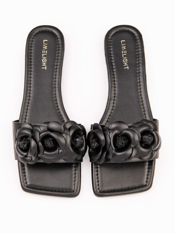 Limelight Floral Embellished Flats