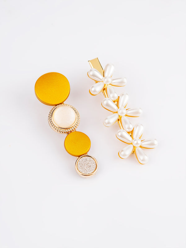 Limelight Floral Embellished Hair Clip Set