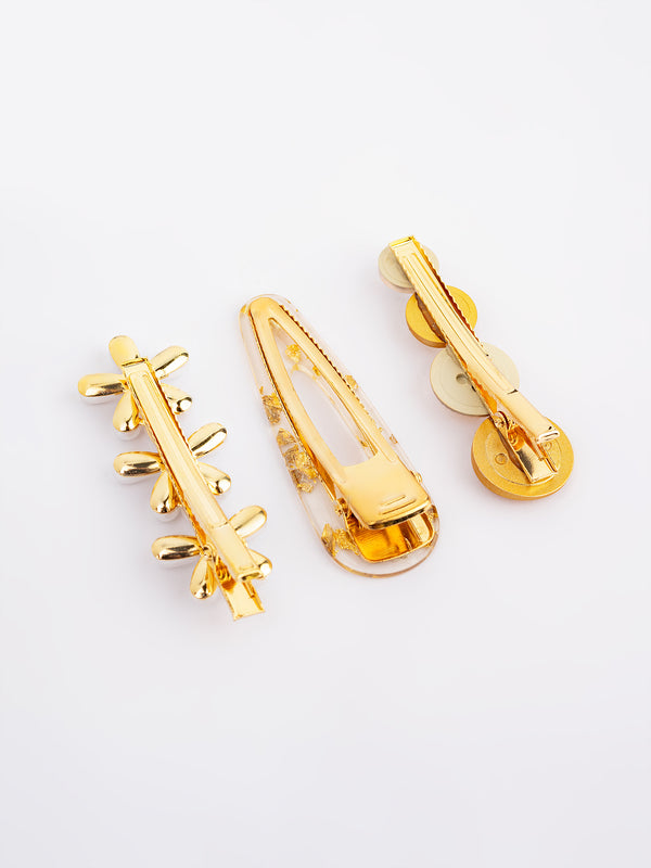 Limelight Floral Embellished Hair Clip Set