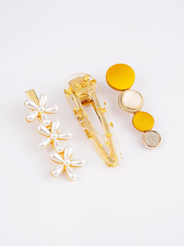 limelight Floral Embellished Hair Clip Set