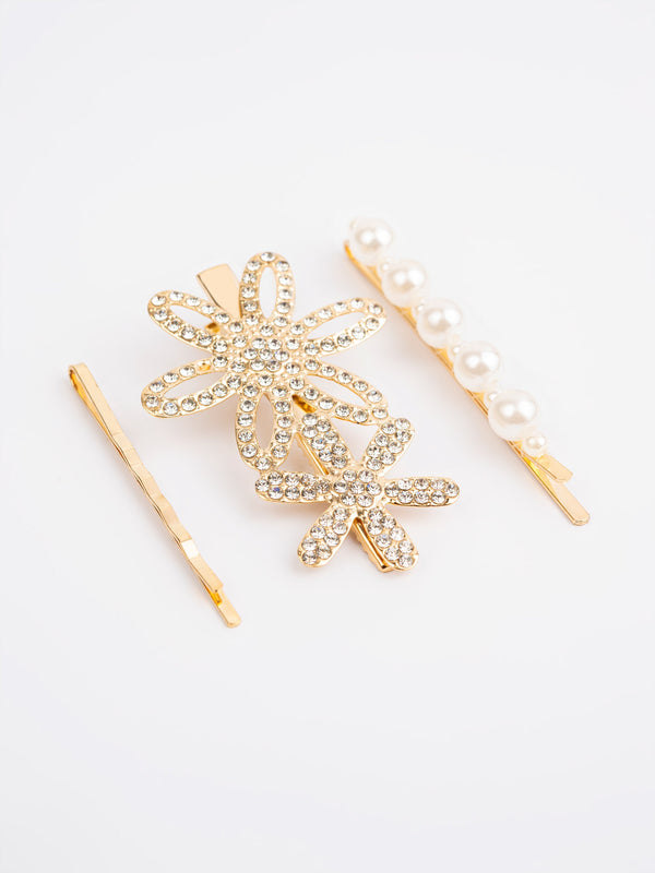 limelight Flower Hair Clips