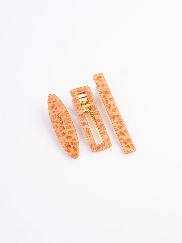 limelight Geometric Glittered Hair Clip Set