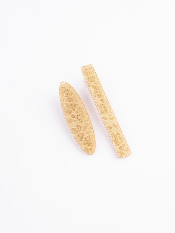 Limelight Geometric Glittered Hair Clip Set