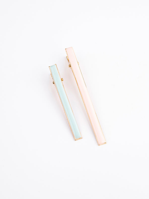 Limelight Geometric Hair Clip Set