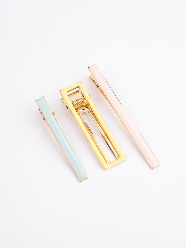 limelight Geometric Hair Clip Set