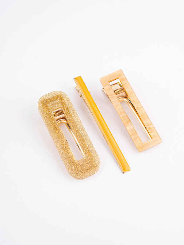 limelight Geometric Hair Clip Set