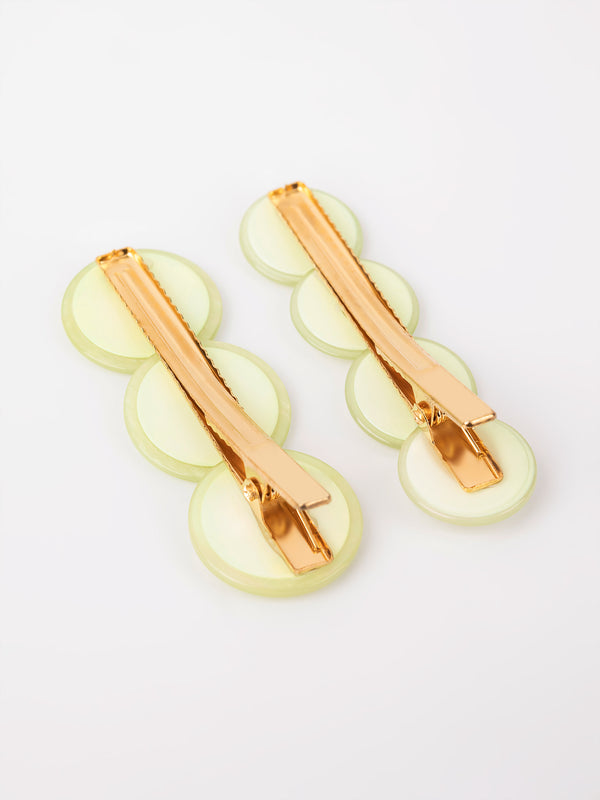 Limelight Geometric Hair Clips
