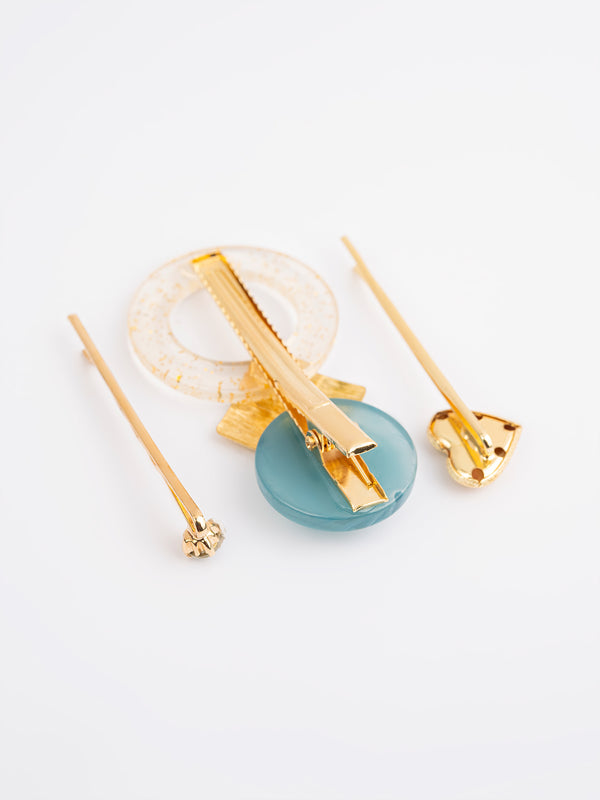 Limelight Geometric Hair Clips