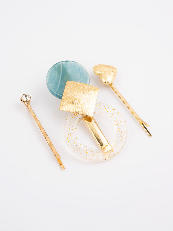 Limelight Geometric Hair Clips