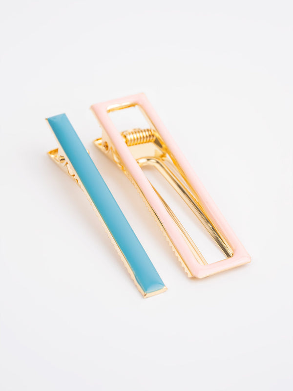 Limelight Geometric Hair Clips