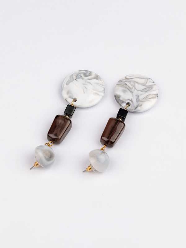 Limelight Geometric Marble Earrings