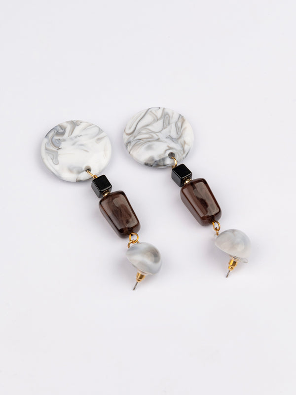 Limelight Geometric Marble Earrings