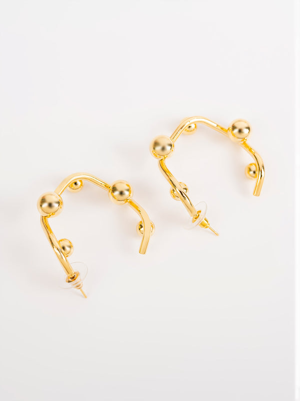 Limelight Gold Half Hoops