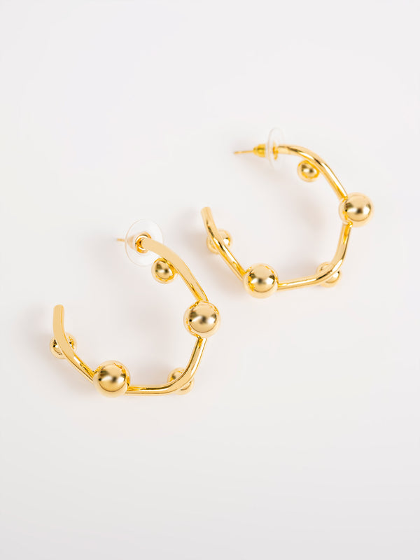 limelight Gold Half Hoops