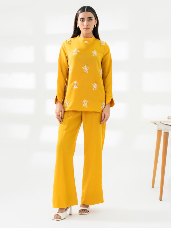 Limelight Grip Co-Ord Set-Embroidered (Pret)