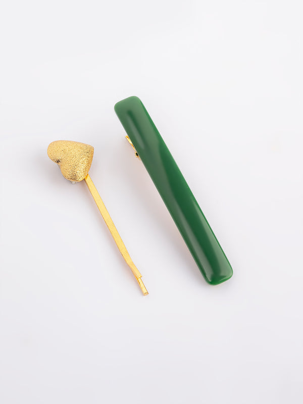 Limelight Heart Hair Clip Set