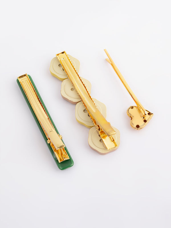 Limelight Heart Hair Clip Set