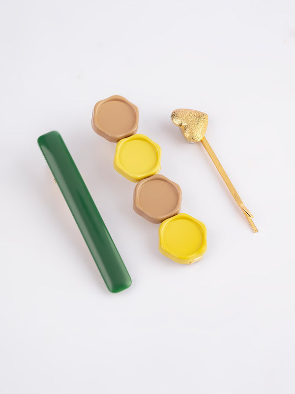 limelight Heart Hair Clip Set