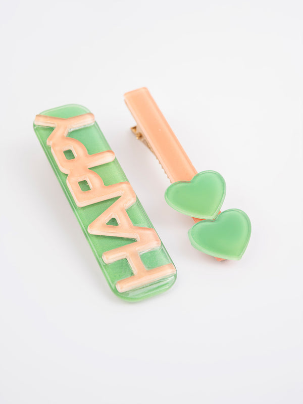 limelight Heart Hair Clips