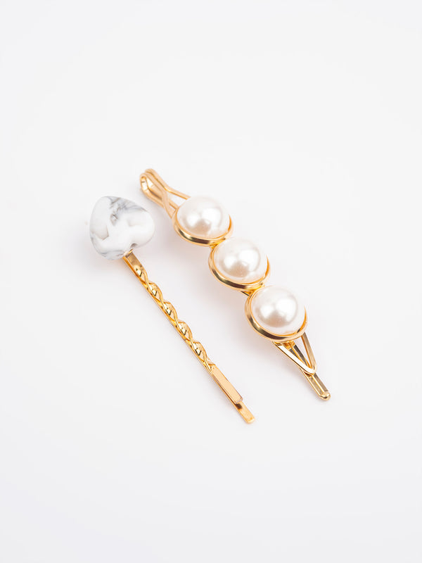 Limelight Houndstooth Embellished Hair Clips