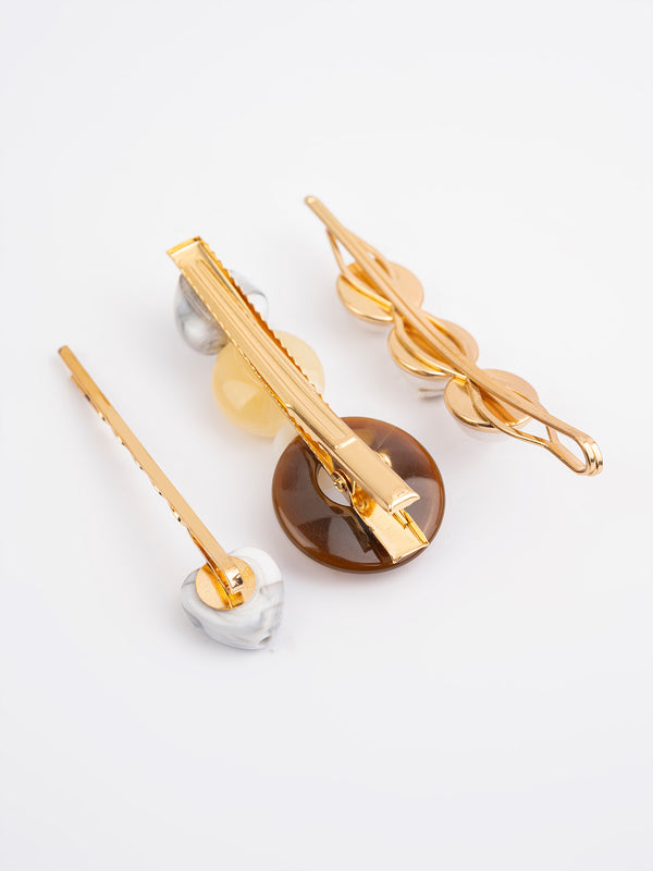 Limelight Houndstooth Embellished Hair Clips