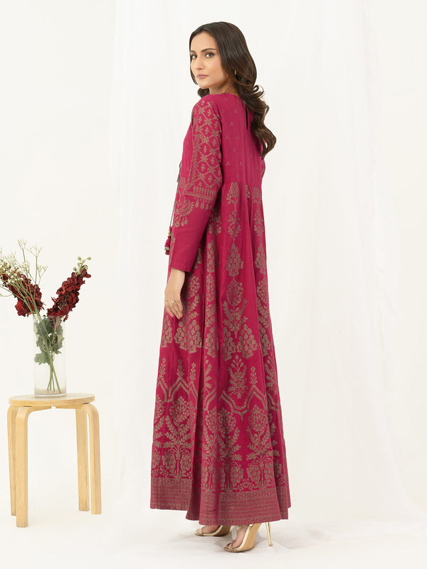 Limelight Jacquard Frock-Embellished (Pret)