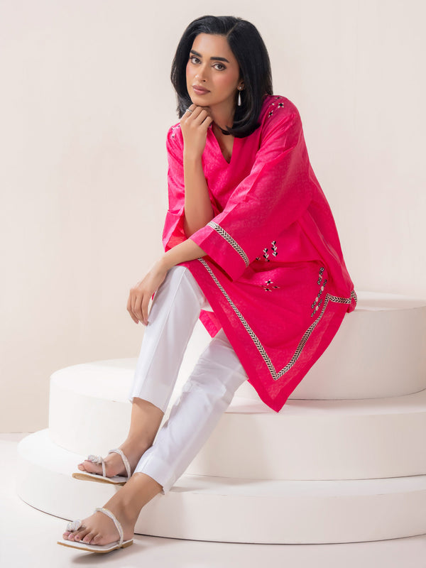 Limelight Jacquard Shirt-Embroidered (Pret)